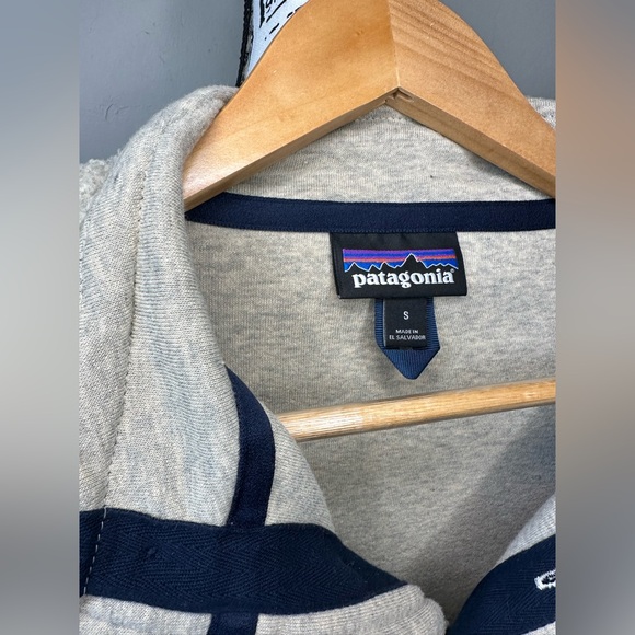 Men’s Patagonia Shearling Fleece Button Pullover, Size Small /Oatmeal Heather - Picture 8 of 15